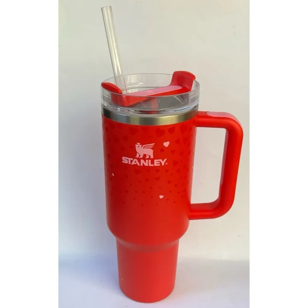 Stanley Target Exclusive Valentine's Day 2025 Ruby Hearts 40oz Tumbler - Picture 3 of 9
